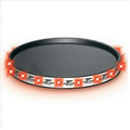 Round Light Up Serving Tray w/ Red LED Light